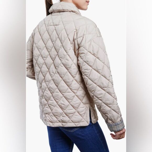 Lucky Brand Button Front Diamond Quilt Chore Jacket Size XL - Picture 3 of 14